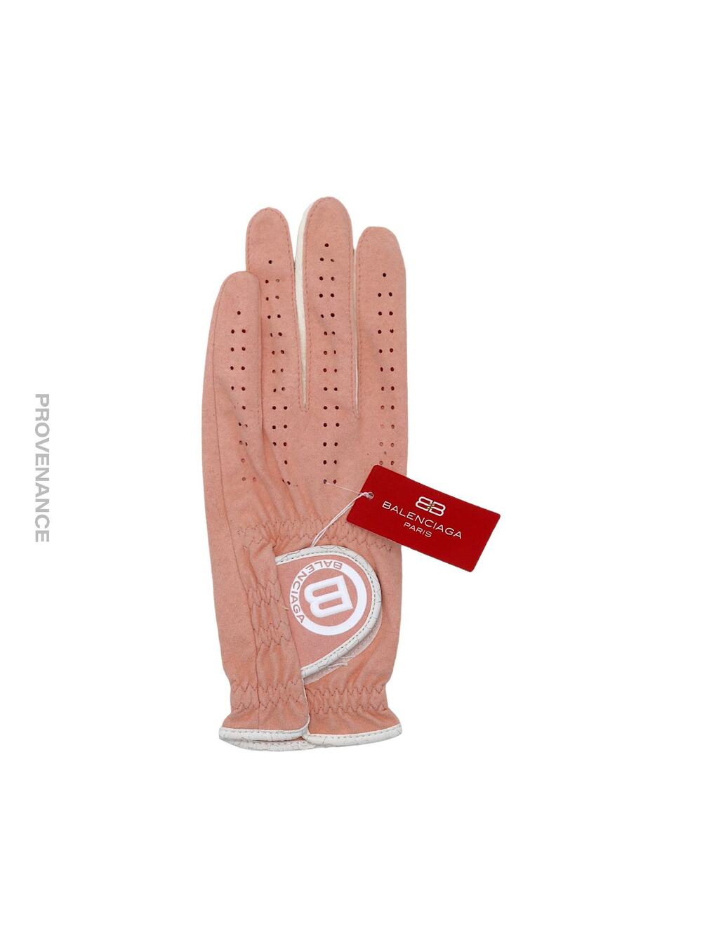 🔴 Balenciaga Golf Glove - Pink Suede Leather
